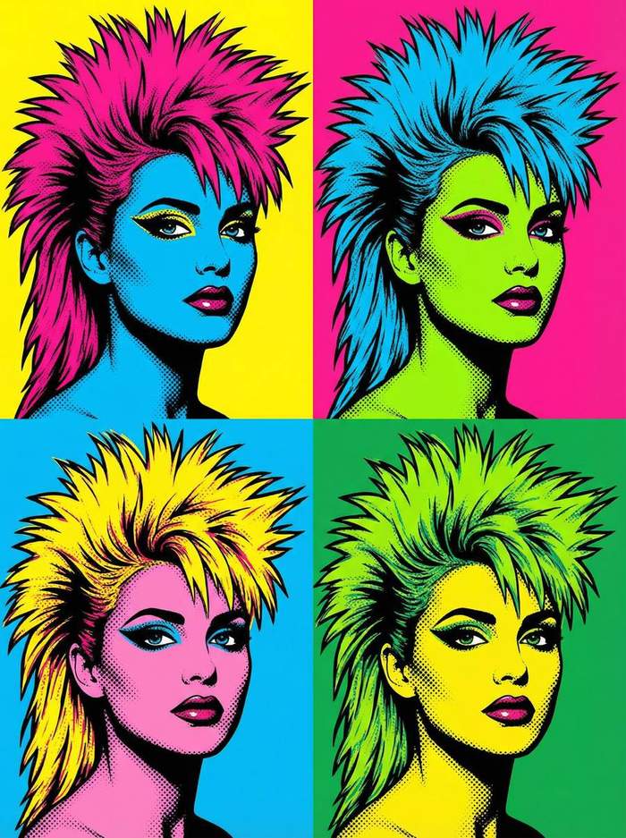 ag百家乐 - 波普艺术人物肖像色彩创作